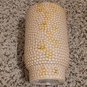 Burton Cream and Gold Textured Vase